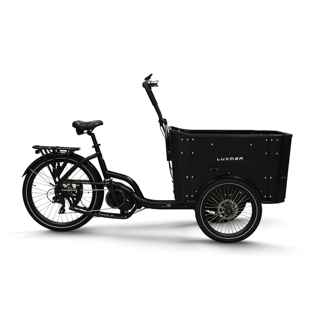 Bicicleta de carga de tres ruedas con marco de aleaci&oacute;n de aluminio ligero y duradero